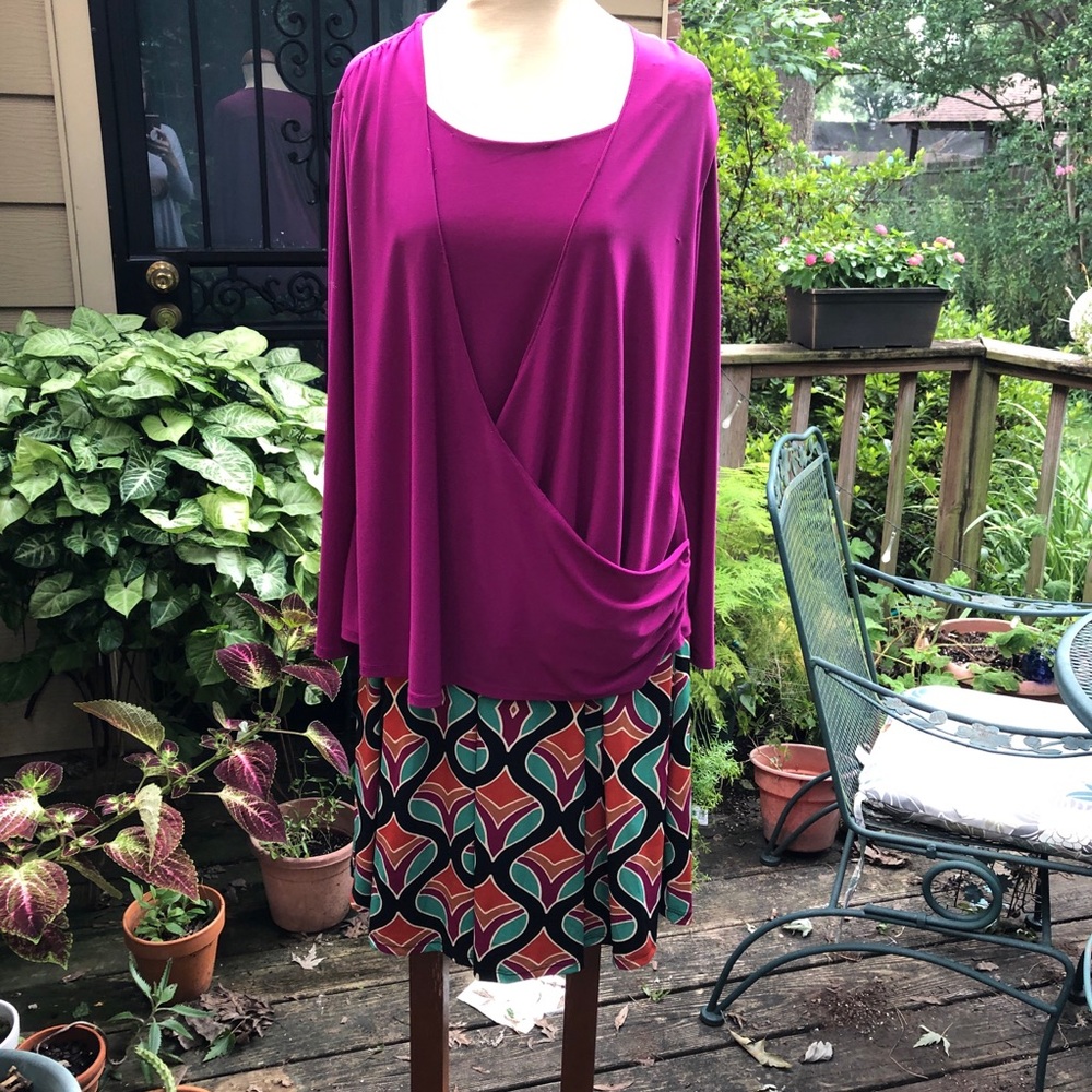 Hot Magenta top.